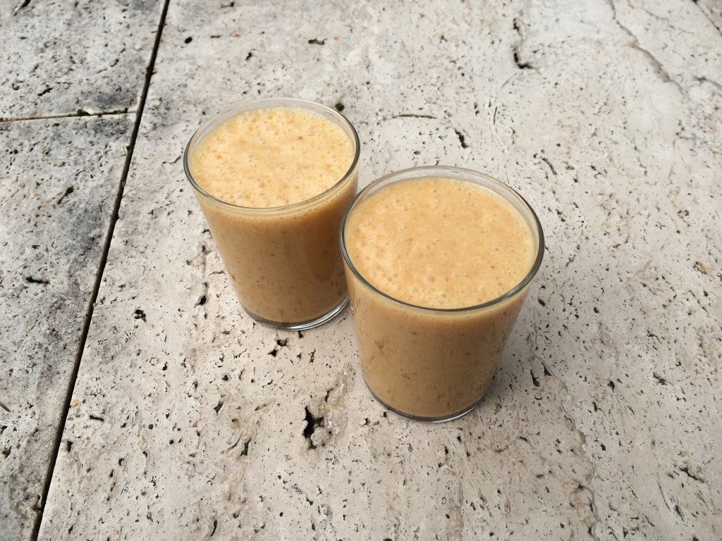 Kurkuma-Melonen-Kokosnuss-Shake